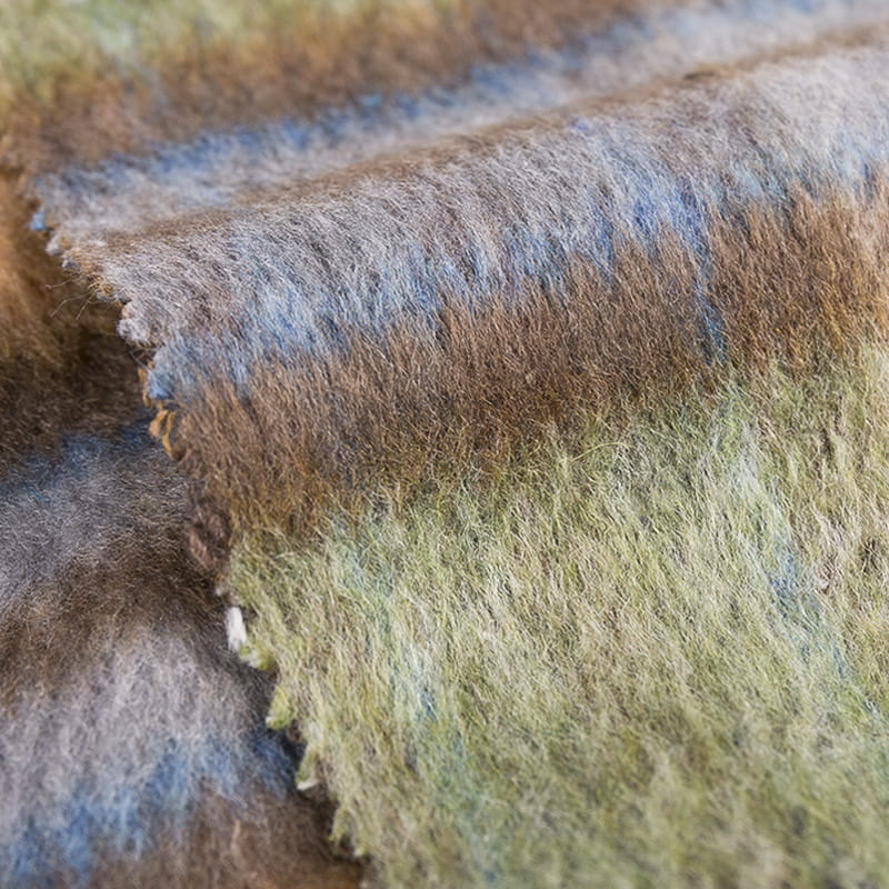 Langhåret ullpledd stoff 3264