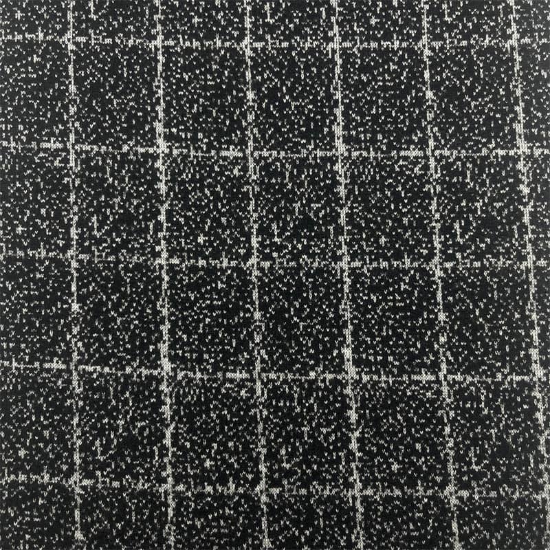 Rutete prikker mønster strikkede ullstoffer for blazere 182808-1