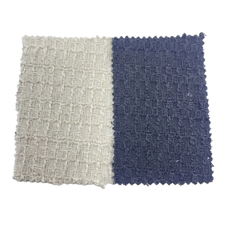 Pregede svarte hvite ruter ull-tweed-stoffer til kåper 3786